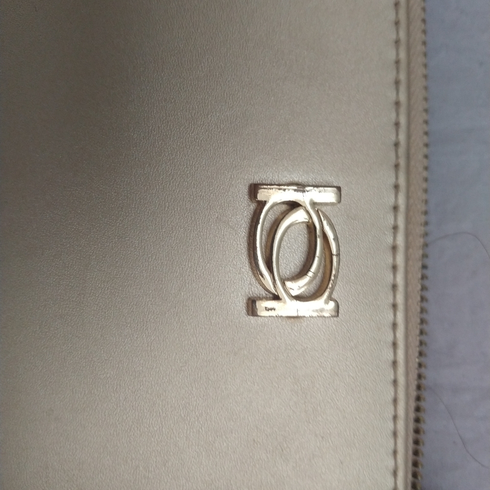 Bebe used gold wallet